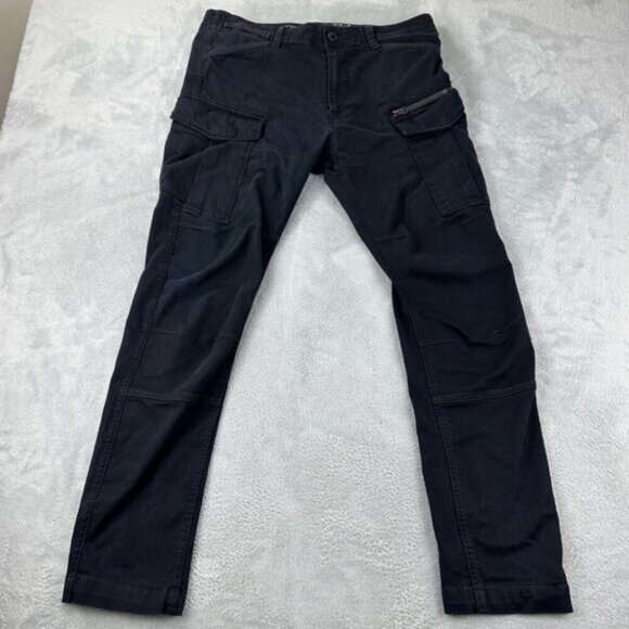 G Star RAW Black Rovic Zip 3D Skinny Pants Mens Size 34 x 34 US - Picture 1 of 5